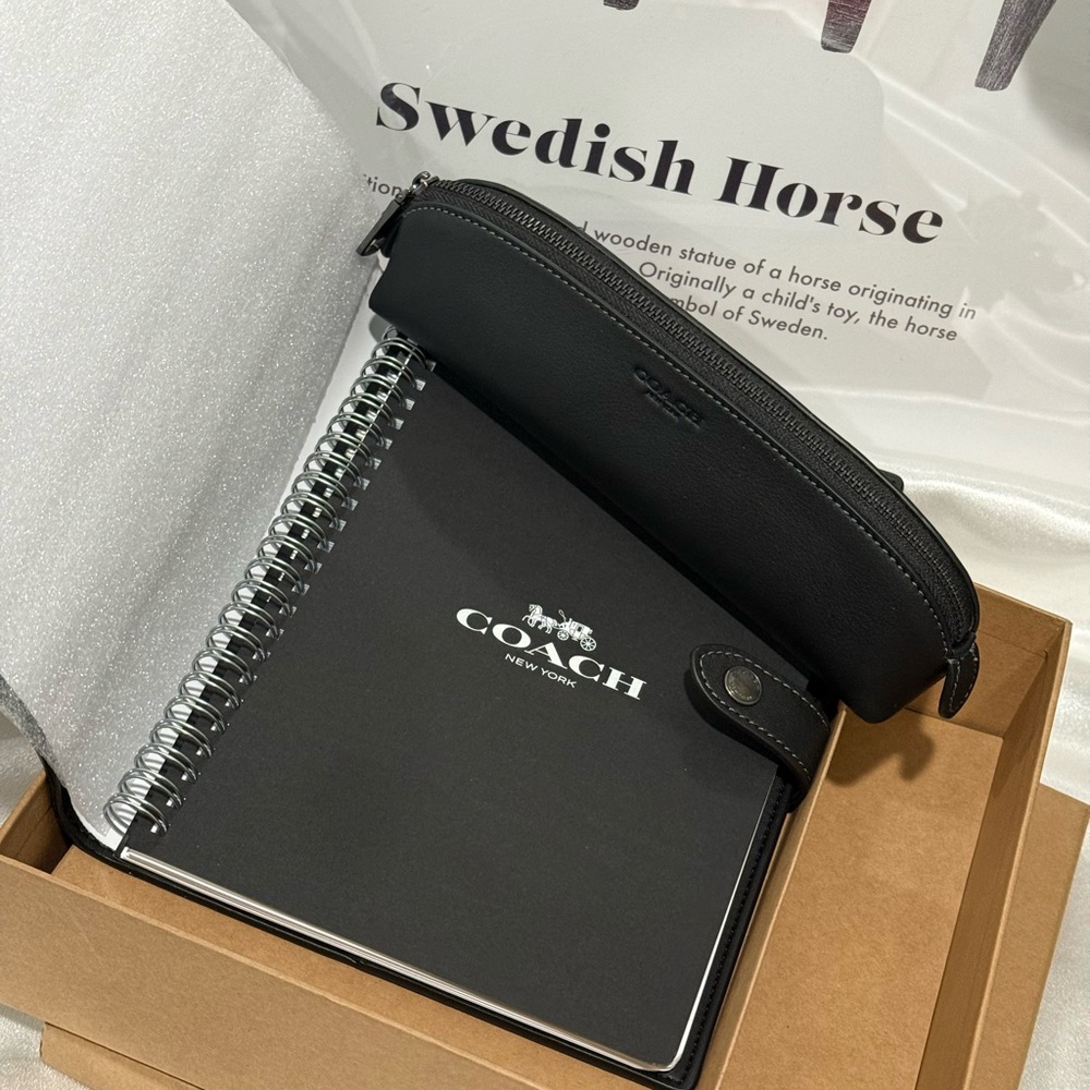Coach Boxed Notebook And Pencil Case Set - Picture 6 of 10